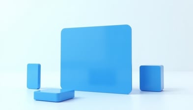 One stable blue dashboard standing among faint failed ones