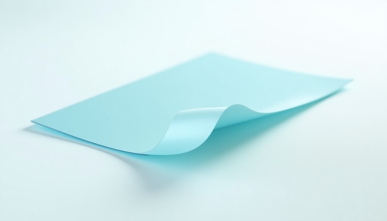 A glass sheet of paper