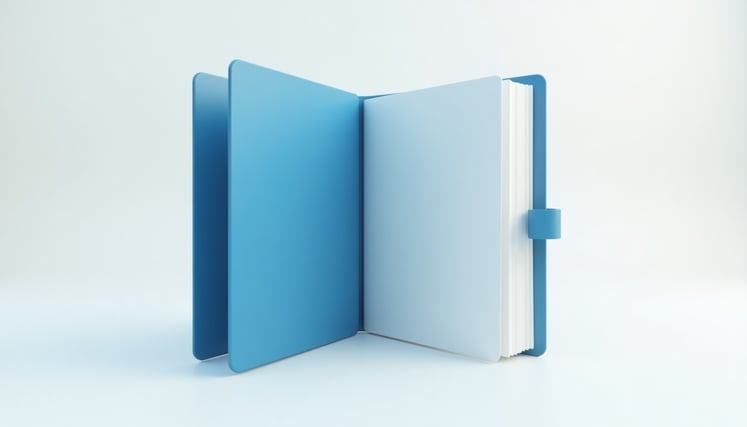 An open bound report with a bookmark